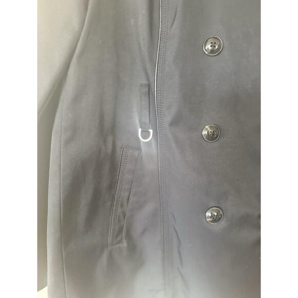 Black Rivet Womens Double Breasted Long Sleeve Hood Jacket Raincoat Sz XL EUC - Picture 11 of 15